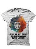 Jimi Hendrix White Tee Hoodie, Sweatshirt | CoreVibeTees.com