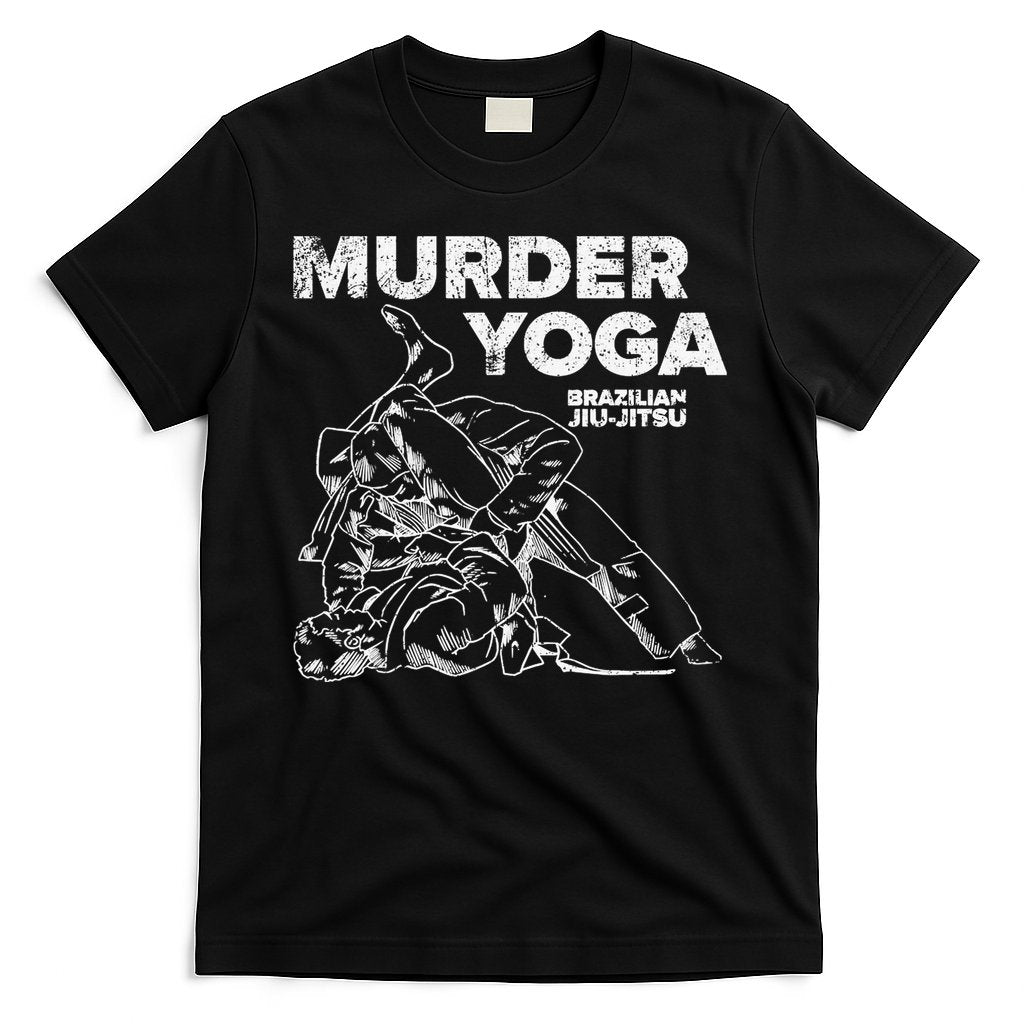 Jiu Jitsu Murder Yoga Vintage Sunset Funny Brazilian T-Shirt Hoodie, Sweatshirt | CoreVibeTees.com