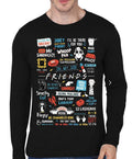 Friends Full Sleeve Black T-Shirt Hoodie, Sweatshirt | CoreVibeTees.com