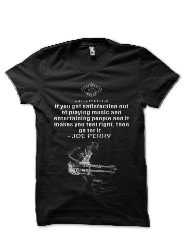 Joe Perry Half Sleeve Black T-Shirt Hoodie, Sweatshirt | CoreVibeTees.com