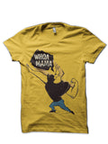 Johnny Bravo Half Sleeve Yellow T-Shirt Hoodie, Sweatshirt | CoreVibeTees.com