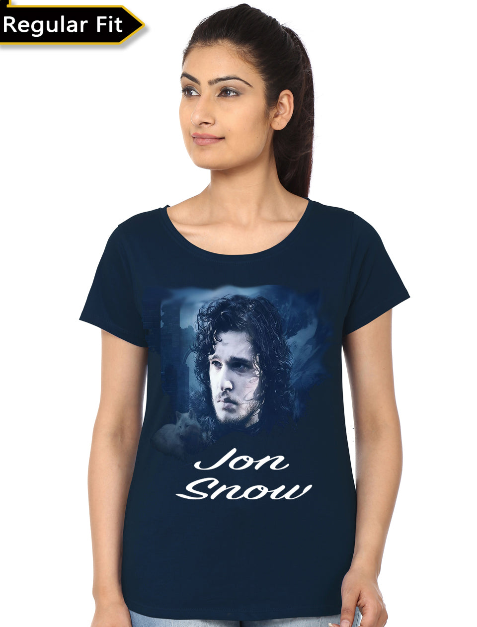 Jon Snow Navy Blue Girlâ€™s T-Shirt Hoodie, Sweatshirt | CoreVibeTees.com