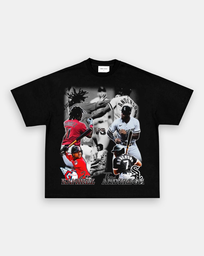 JOSE RAMIREZ VS TIM ANDERSON TEE Hoodie, Sweatshirt | CoreVibeTees.com (Image 1)