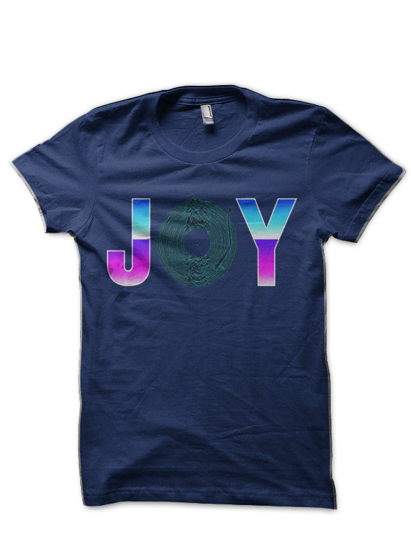Joy Navy Blue T-Shirt Hoodie, Sweatshirt | CoreVibeTees.com