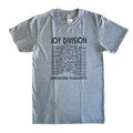 Joy Division Unknown Pleasures Gray T-Shirt Hoodie, Sweatshirt | CoreVibeTees.com (Image 1)