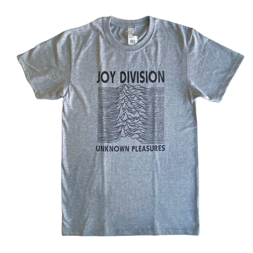 Joy Division Unknown Pleasures Gray T-Shirt Hoodie, Sweatshirt | CoreVibeTees.com (Image 1)