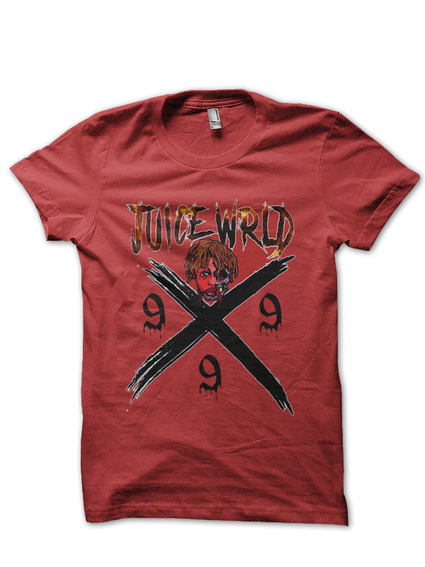 Juice Wrld 999 Red T-Shirt Hoodie, Sweatshirt | CoreVibeTees.com