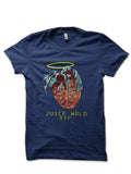Rip Juice Wrld  Navy Blue Half Sleeve T-Shirt Hoodie, Sweatshirt | CoreVibeTees.com