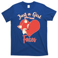 Just A Girl Who Loves Foxes T-Shirt Style001 Hoodie, Sweatshirt | CoreVibeTees.com