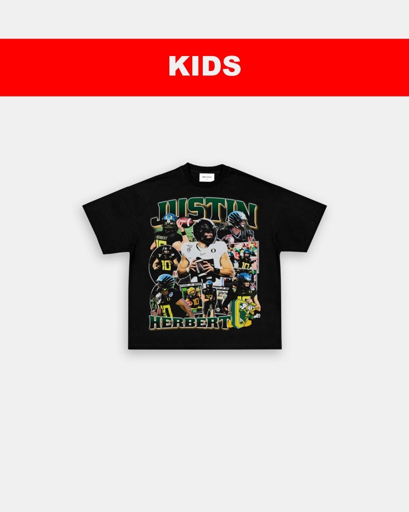 JUSTIN HERBERT - OREGON - KIDS TEE Hoodie, Sweatshirt | CoreVibeTees.com (Image 3)