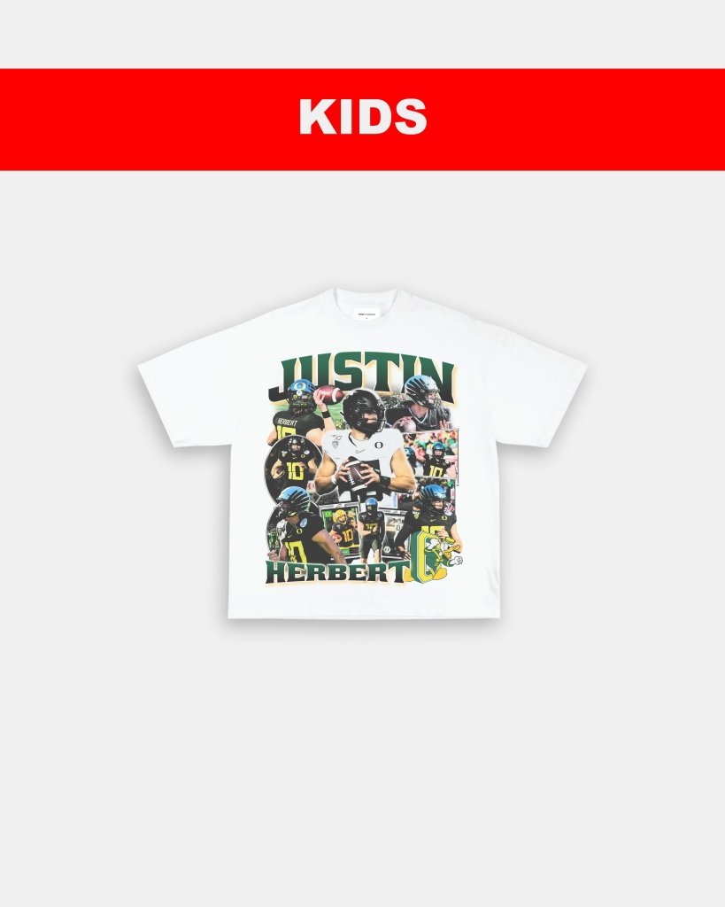 JUSTIN HERBERT - OREGON - KIDS TEE Hoodie, Sweatshirt | CoreVibeTees.com (Image 2)
