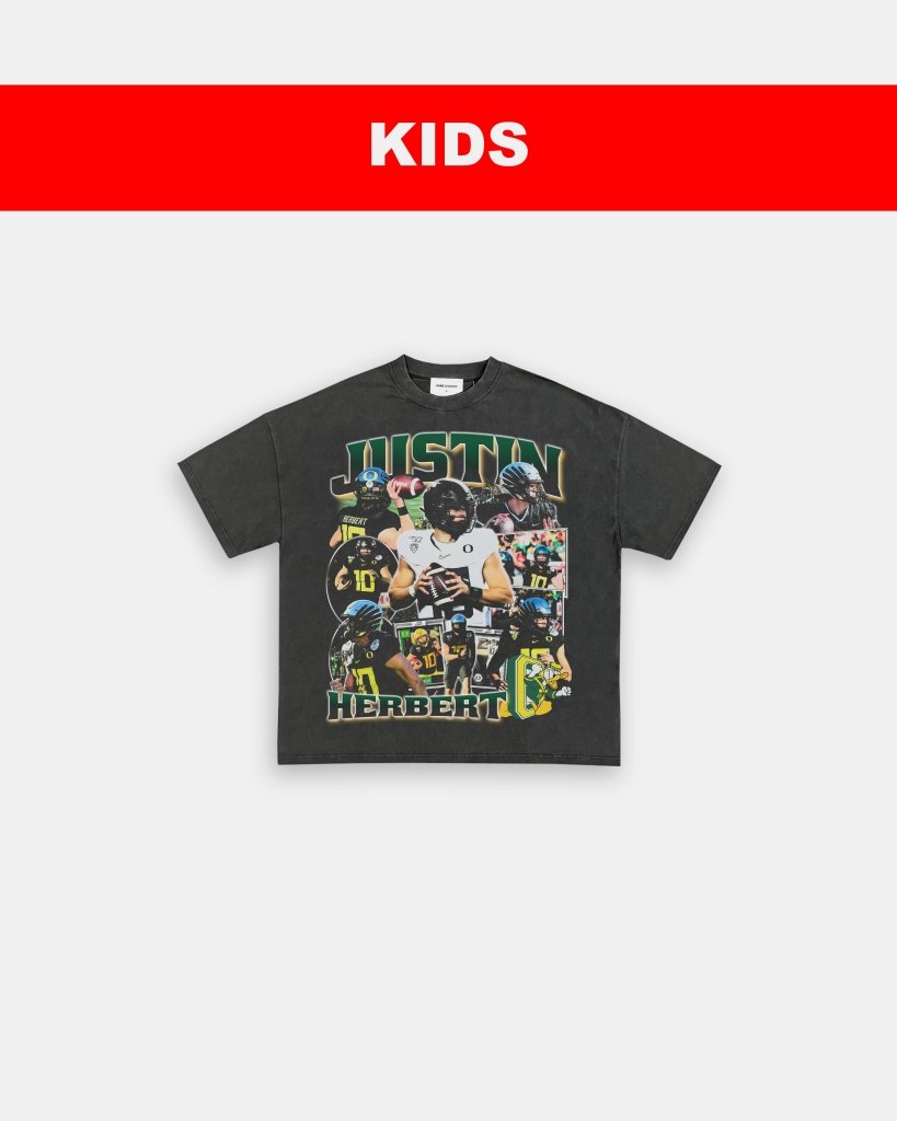 JUSTIN HERBERT - OREGON - KIDS TEE Hoodie, Sweatshirt | CoreVibeTees.com (Image 1)