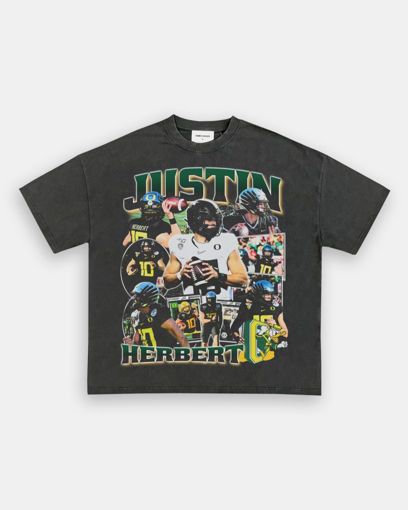 JUSTIN HERBERT - OREGON TEE Hoodie, Sweatshirt | CoreVibeTees.com (Image 1)