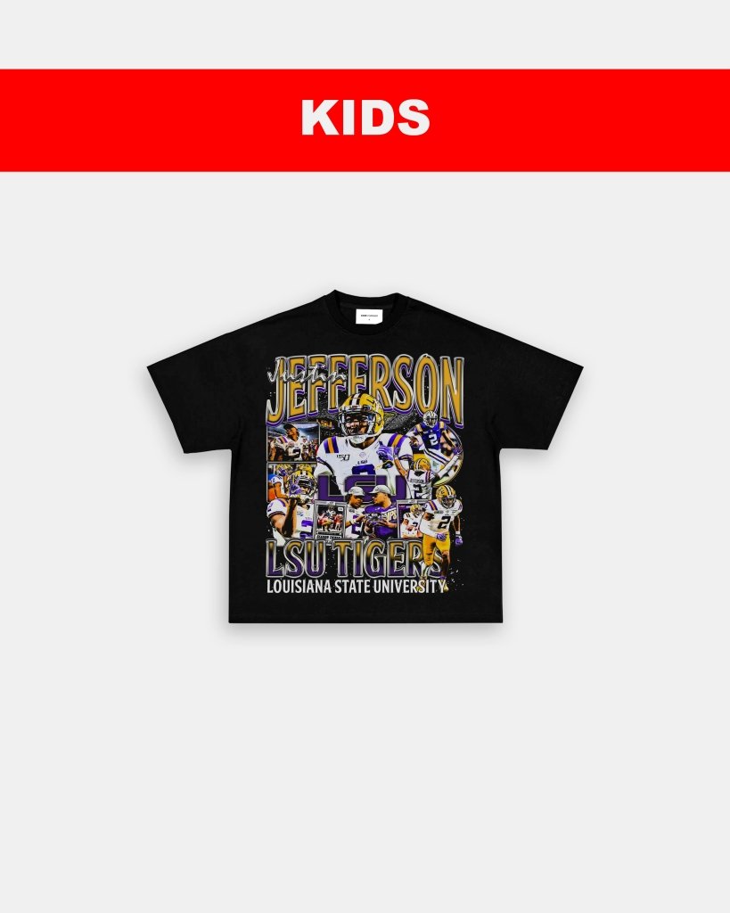 JUSTIN JEFFERSON - LSU - KIDS TEE Hoodie, Sweatshirt | CoreVibeTees.com (Image 3)
