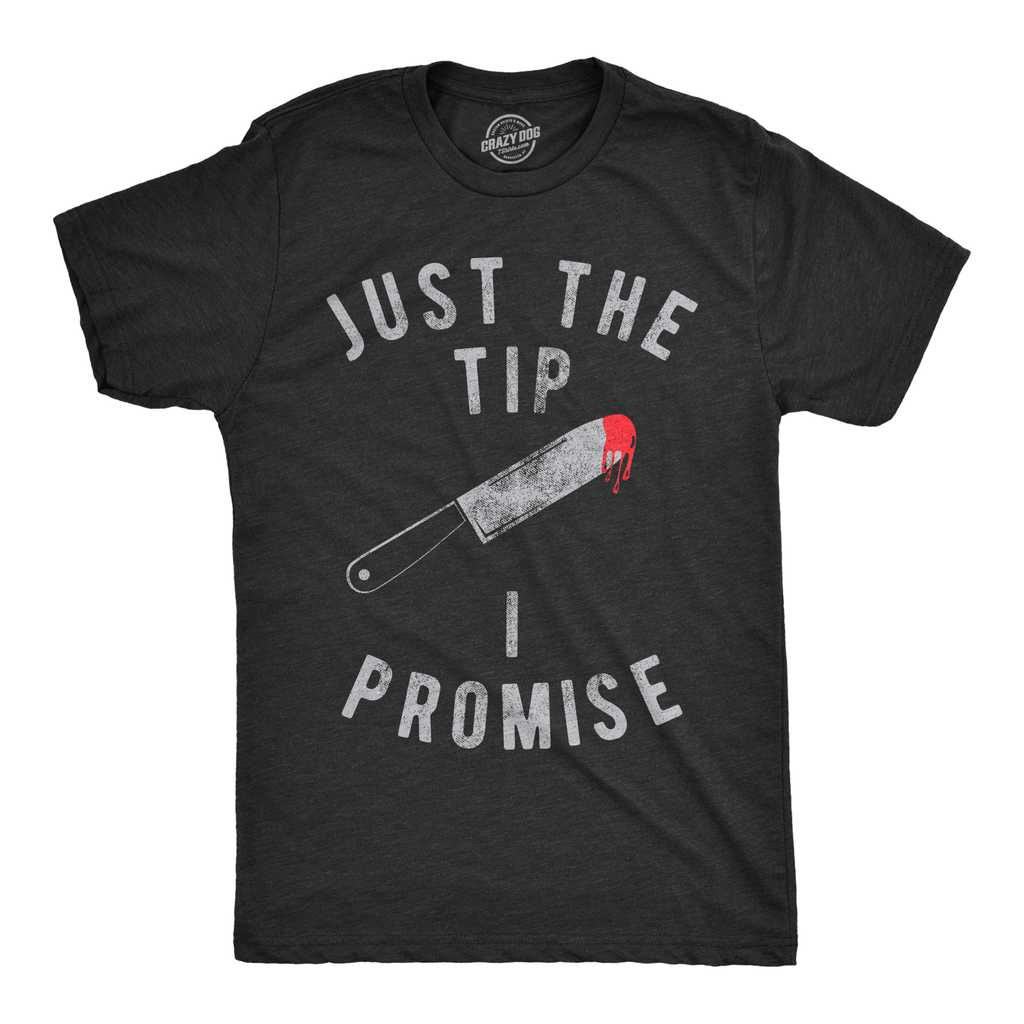 Just The Tip I Promise Men's T Shirt Hoodie, Sweatshirt | CoreVibeTees.com (Image 1)