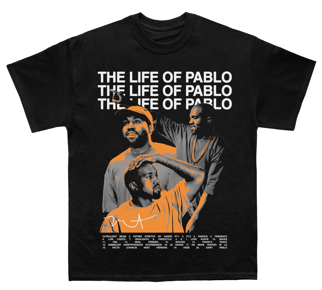 Kanye West "Life Of Pablo Album" TEE Hoodie, Sweatshirt | CoreVibeTees.com (Image 1)
