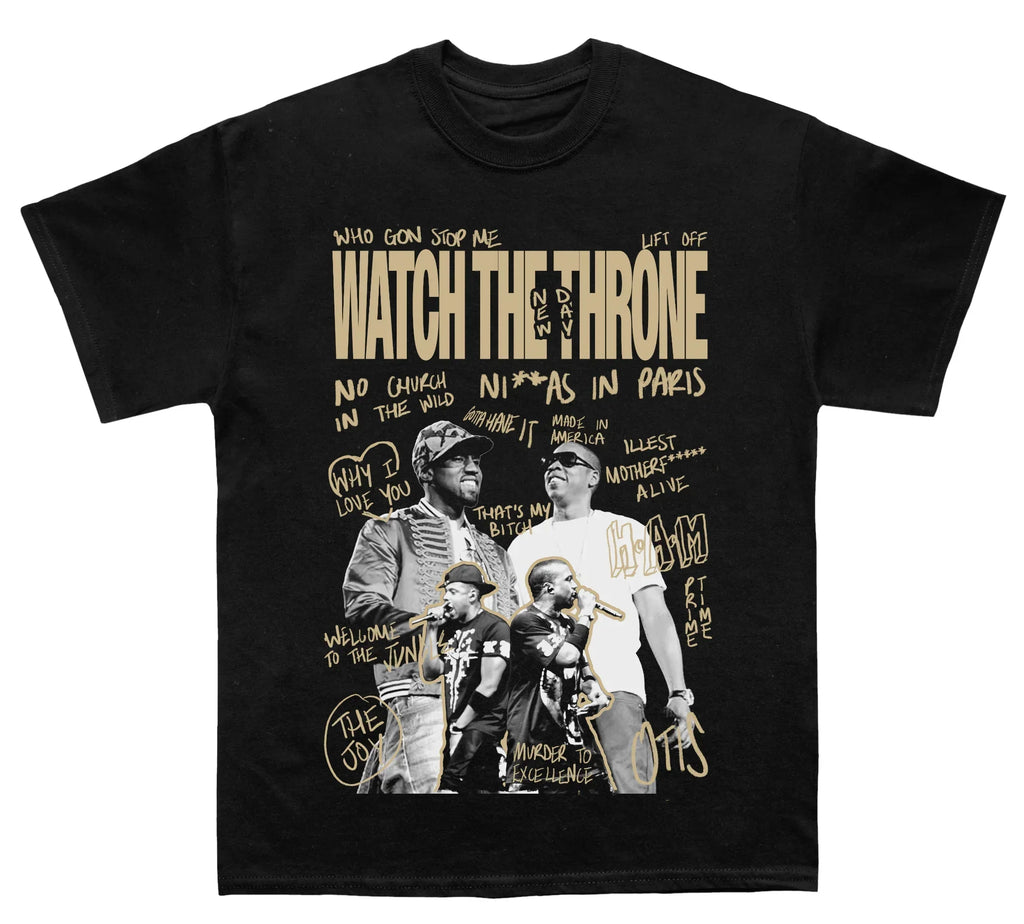 Zay Z & Kanye West "Watch The Throne" Sketchbook TEE Hoodie, Sweatshirt | CoreVibeTees.com (Image 2)