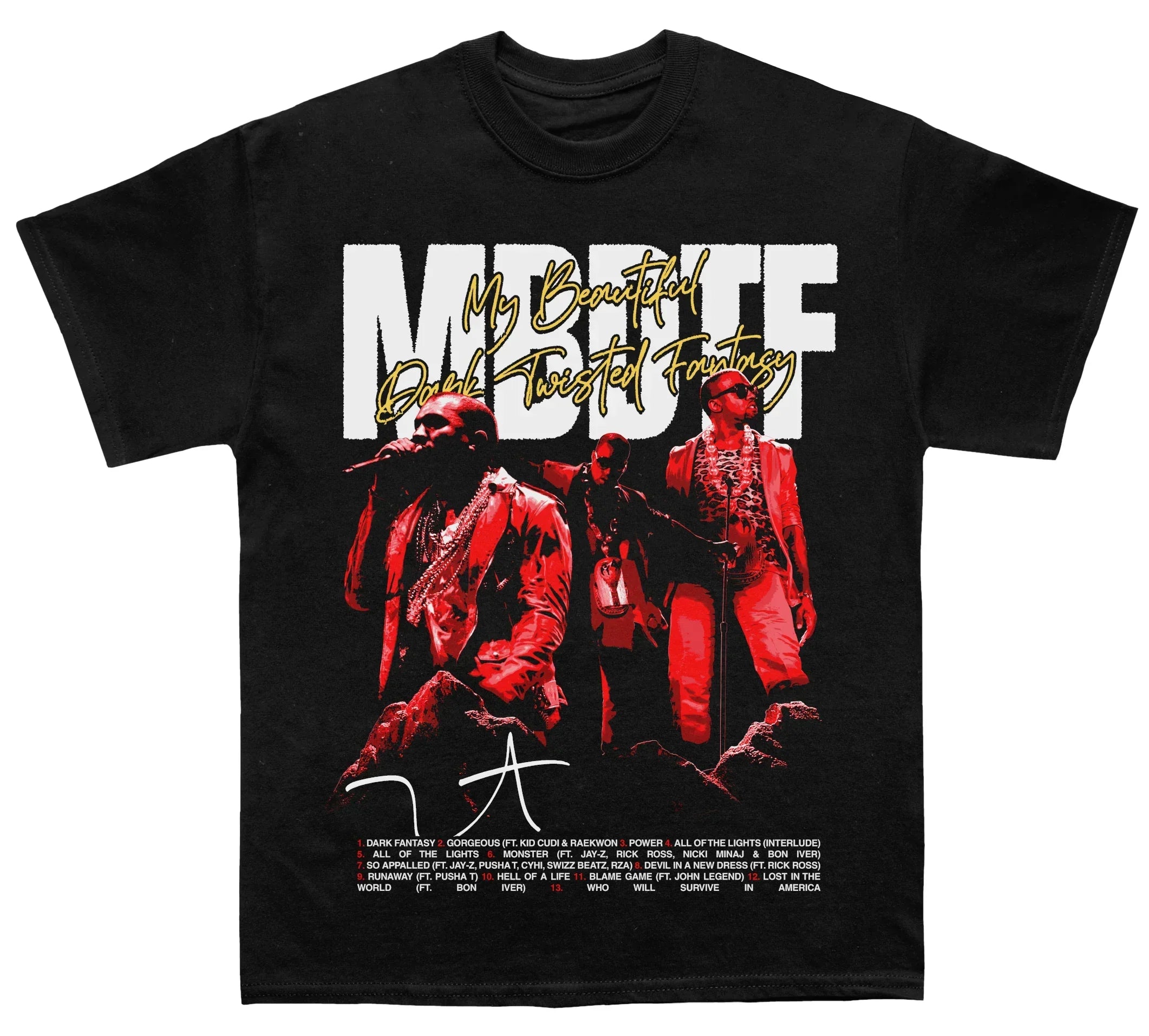 Kanye Westâ€œMy Beautiful Dark Twisted Fantasyâ€ Album TEE Hoodie, Sweatshirt | CoreVibeTees.com