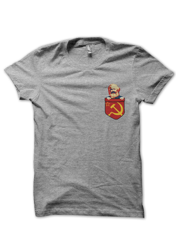 Karl Marx Communism Chest Pocket T-Shirt Hoodie, Sweatshirt | CoreVibeTees.com