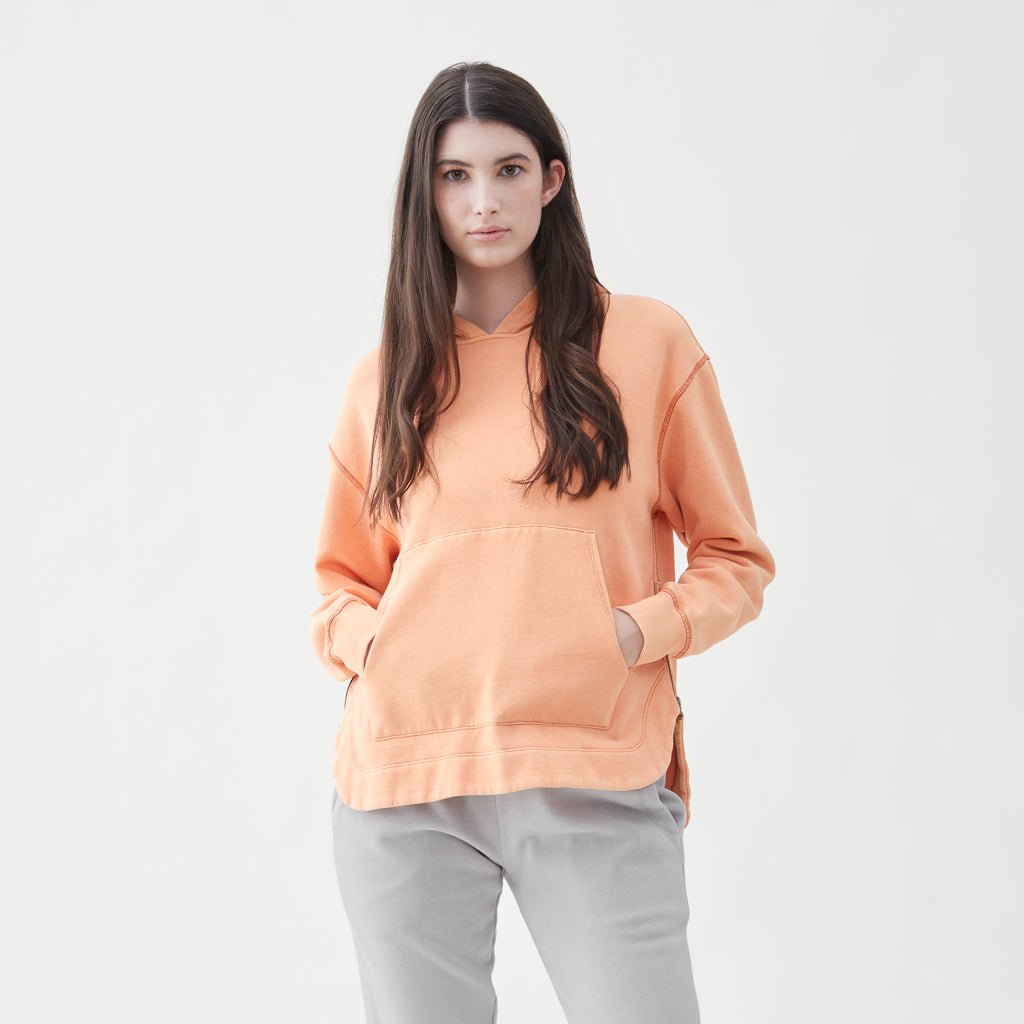 Kavya Side Zip Hoodie - Sienna Orange T-Shirts, Sweatshirt | CoreVibeTees.com (Image 1)
