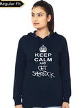 Keep Calm And Get Sherlock Navy Blue Womenâ€™s Hoodie T-Shirts, Sweatshirt | CoreVibeTees.com