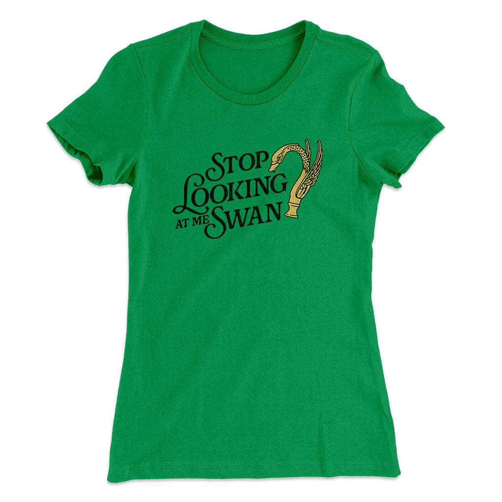 Stop Looking At Me Swan Women's T-Shirt Hoodie, Sweatshirt | CoreVibeTees.com (Image 5)