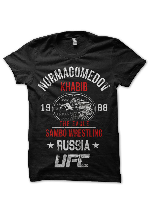 Khabib The Eagle Nurmagomedov Black T-Shirt Hoodie, Sweatshirt | CoreVibeTees.com