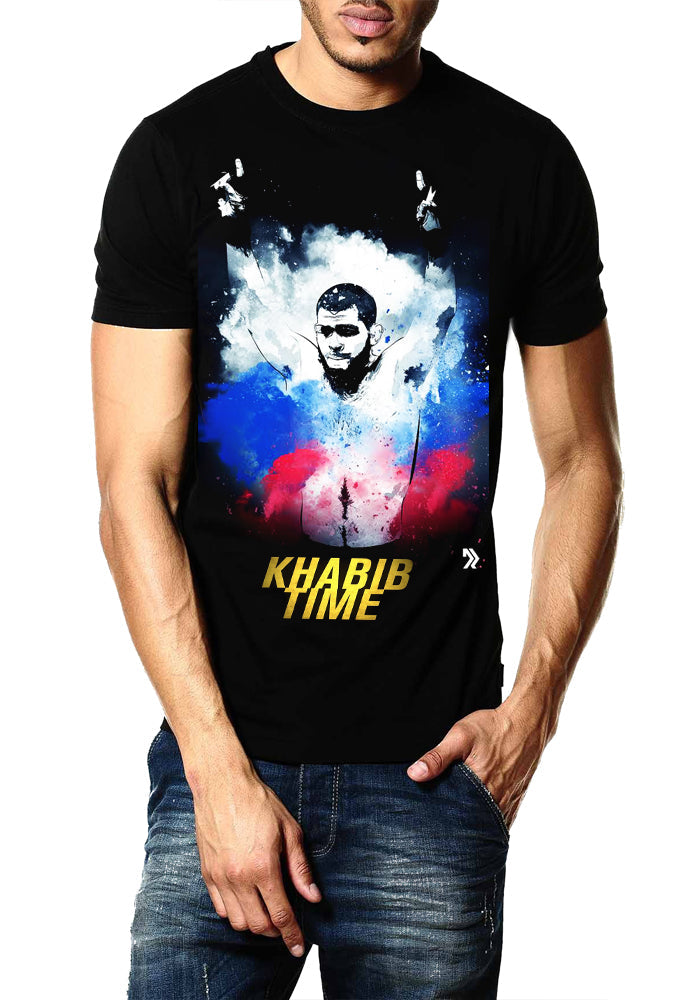 Khabib Time Black T-Shirt Hoodie, Sweatshirt | CoreVibeTees.com