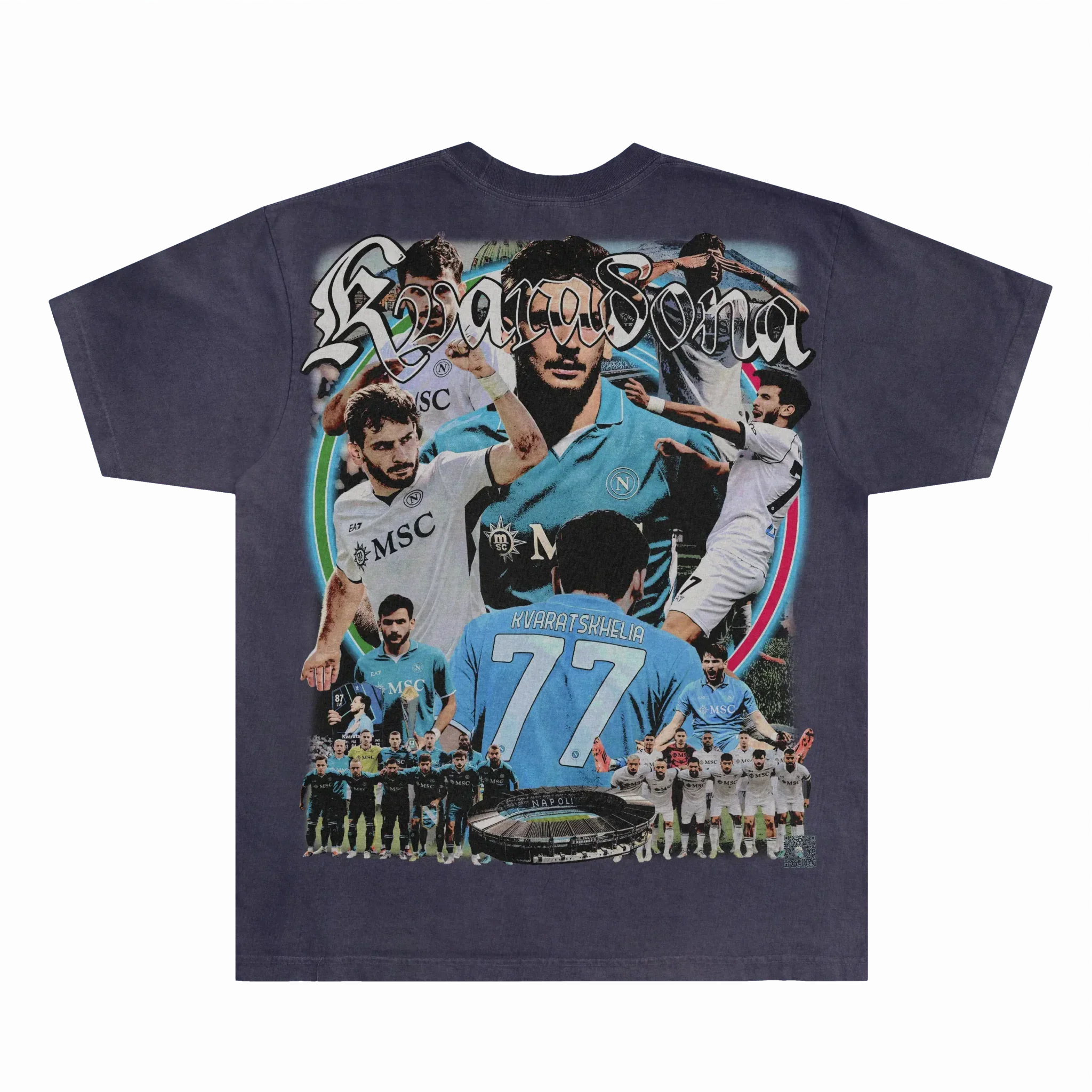 Khvicha Kvaratskhelia Napoli Tee Style005 Hoodie, Sweatshirt | CoreVibeTees.com (Image 2)