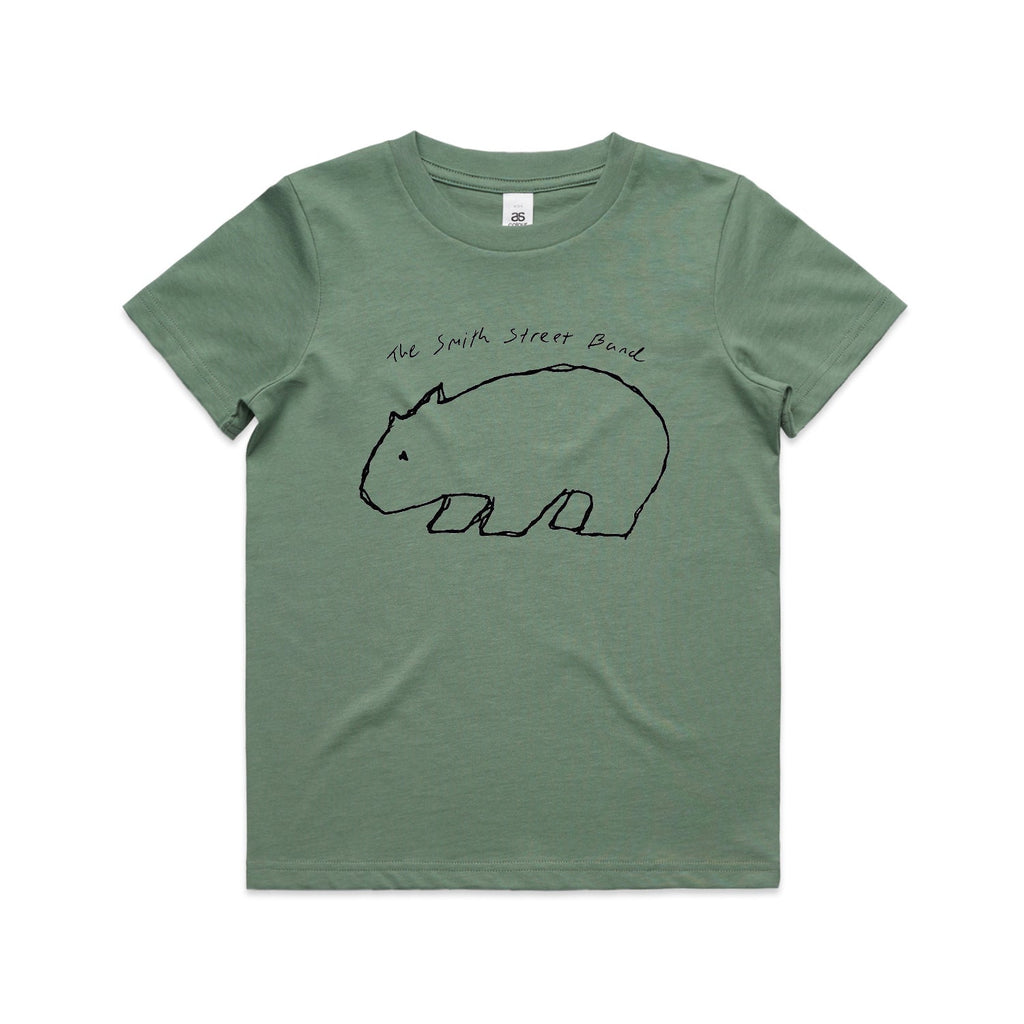 Wombat Kids T-Shirt (Sage) Hoodie, Sweatshirt | CoreVibeTees.com