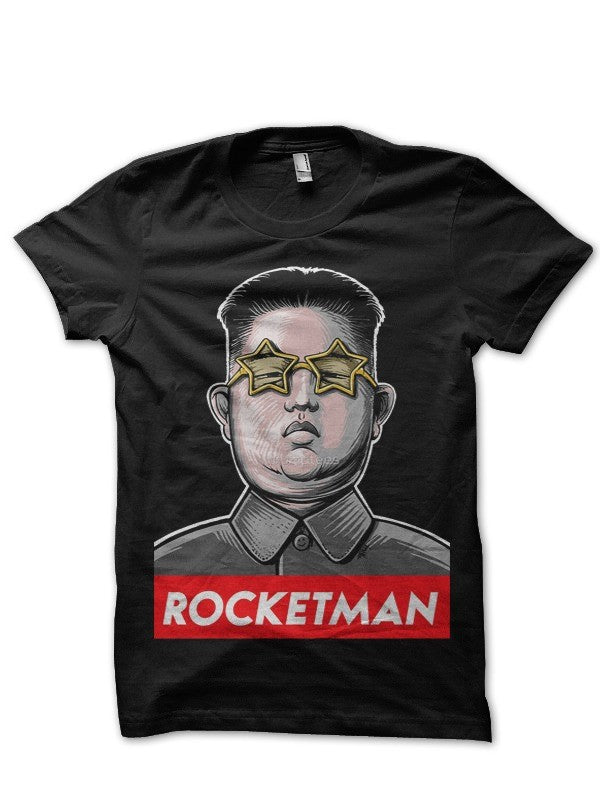 Kim Jong Rocketman Black T-Shirt Hoodie, Sweatshirt | CoreVibeTees.com