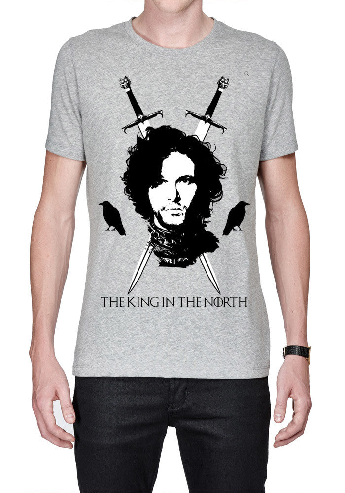 The King In The North Jon Snow Grey T-Shirt Hoodie, Sweatshirt | CoreVibeTees.com