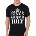Kings Are Born In July Black T-Shirt Hoodie, Sweatshirt | CoreVibeTees.com