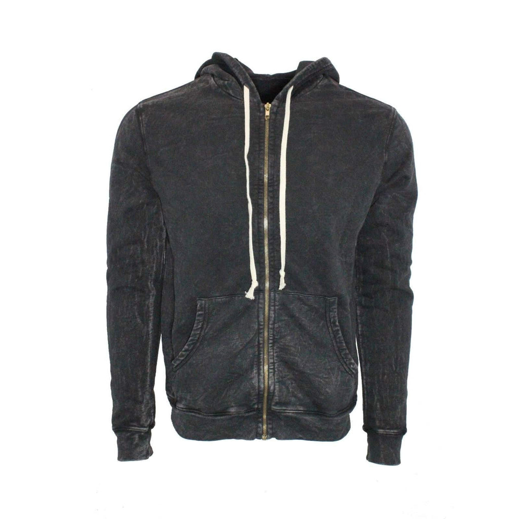 Black Organic Cotton Zip Hoodie T-Shirts, Sweatshirt | CoreVibeTees.com (Image 1)