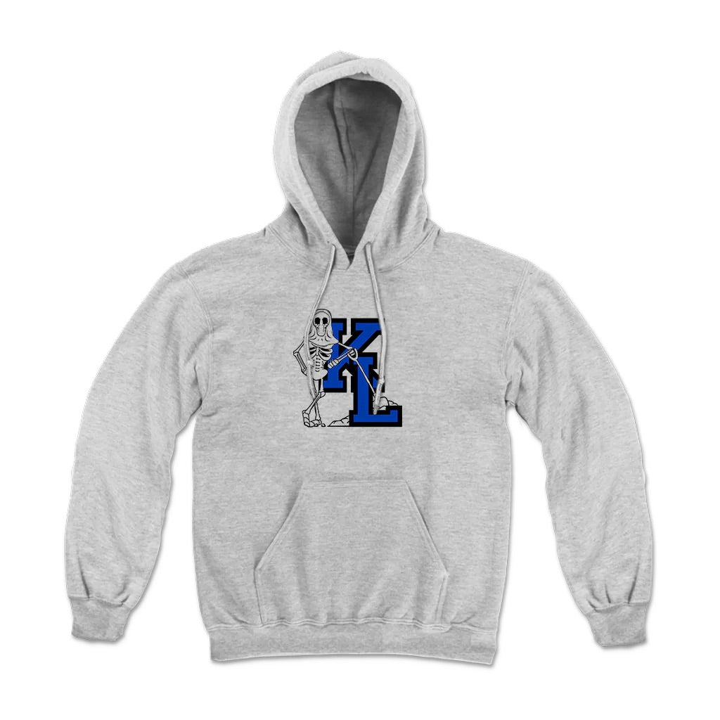 Grave Digger Hoodie (Grey/Blue) T-Shirts, Sweatshirt | CoreVibeTees.com (Image 1)