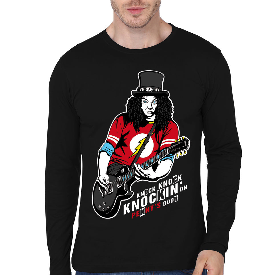 Knockin Black Full Sleeve Tee Hoodie, Sweatshirt | CoreVibeTees.com