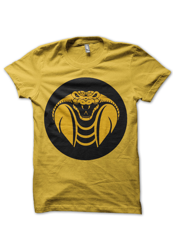 Cobra Kai Yellow Half Sleeve T-Shirt Hoodie, Sweatshirt | CoreVibeTees.com