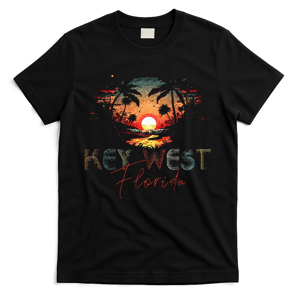 KEY WEST Florida Vintage Retro Sunset Beach Men Women Gifts T-Shirt Hoodie, Sweatshirt | CoreVibeTees.com