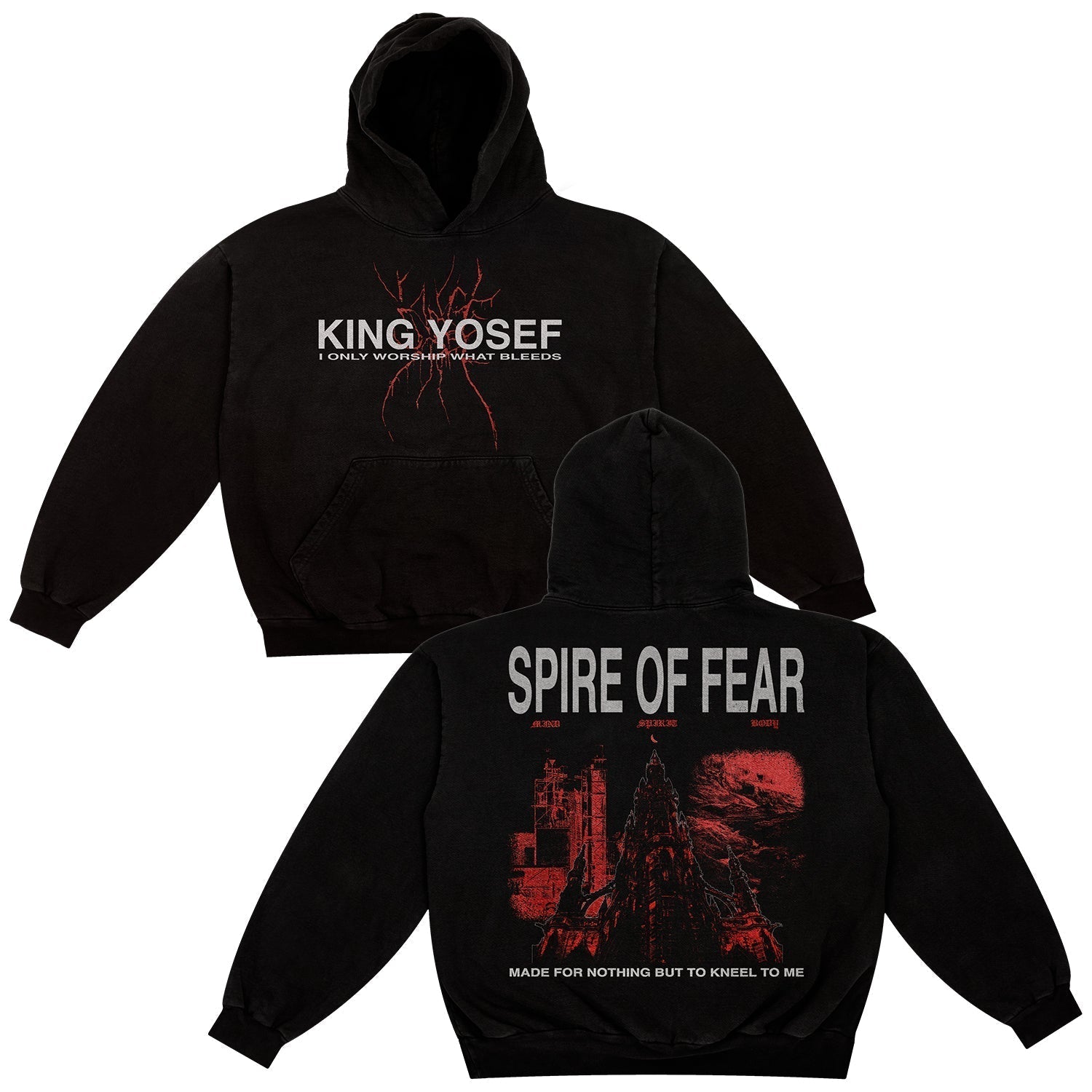 Spire Of Fear Hoodie (Black) T-Shirts, Sweatshirt | CoreVibeTees.com