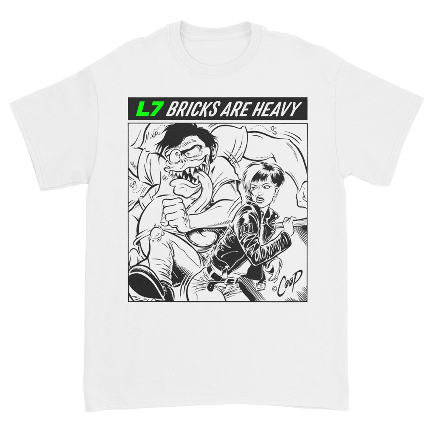 Bricks Are Heavy Comic Tee (White) Hoodie, Sweatshirt | CoreVibeTees.com (Image 1)