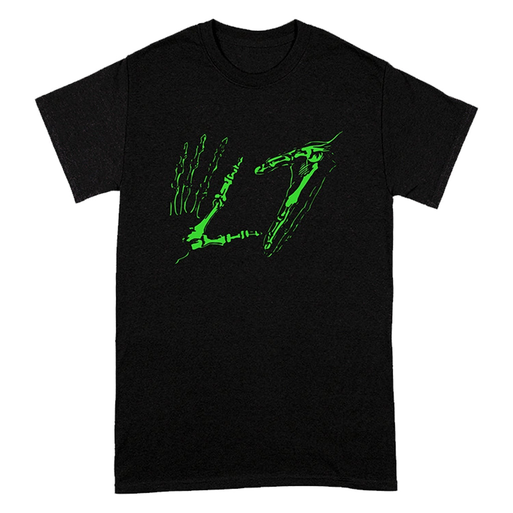 Green Skele Hands T-shirt (Black) Hoodie, Sweatshirt | CoreVibeTees.com