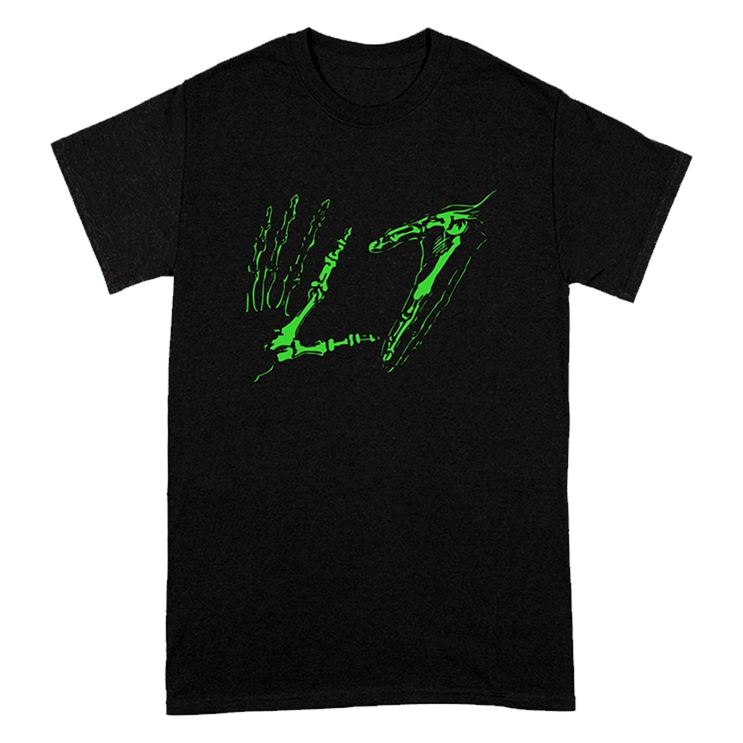 Green Skele Hands T-shirt (Black) Hoodie, Sweatshirt | CoreVibeTees.com