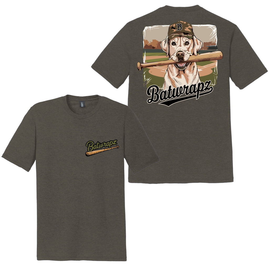 BatWrapz "Dugout Dog" Youth Tee - Gray Hoodie, Sweatshirt | CoreVibeTees.com (Image 1)