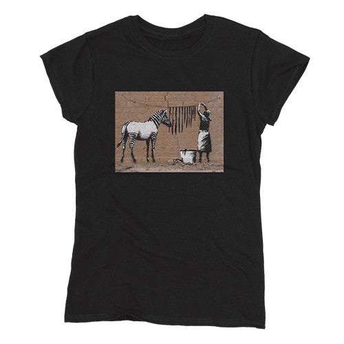 Banksy Women's T-shirt - Zebra Hoodie, Sweatshirt | CoreVibeTees.com (Image 1)