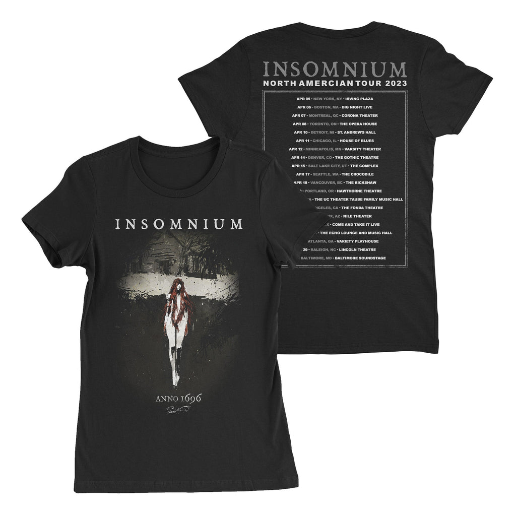 Insomnium - Anno 1696 Tour ladies t-shirt Hoodie, Sweatshirt | CoreVibeTees.com (Image 1)