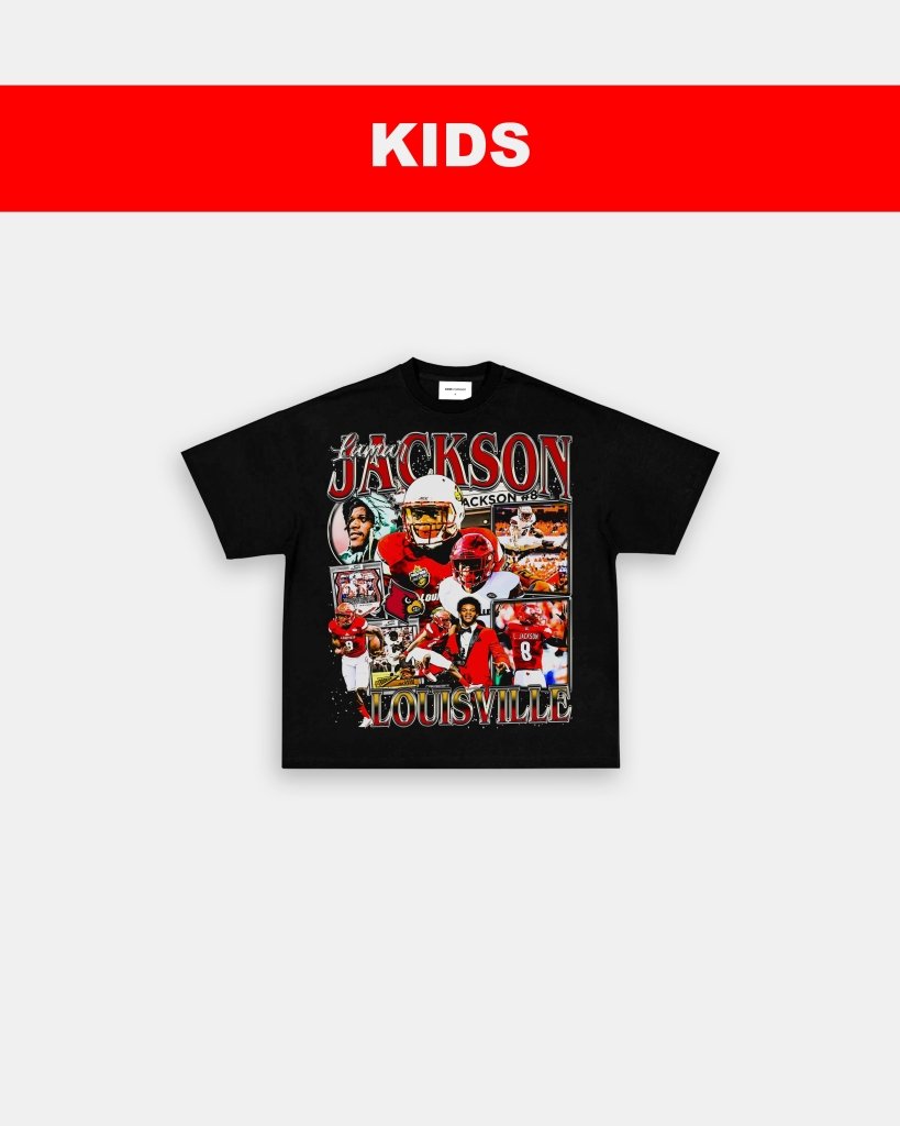 LAMAR JACKSON - LOUISVILLE - KIDS TEE Hoodie, Sweatshirt | CoreVibeTees.com (Image 3)
