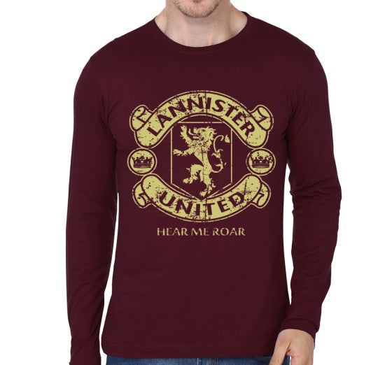 Lannister Maroon Full Sleeve T-Shirt Hoodie, Sweatshirt | CoreVibeTees.com