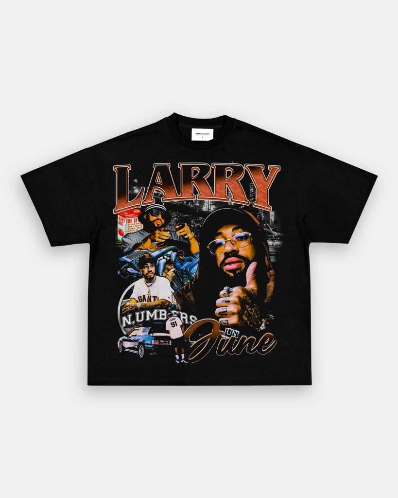 LARRY JUNE [FRONT PRINT ONLY] TEE Hoodie, Sweatshirt | CoreVibeTees.com (Image 1)