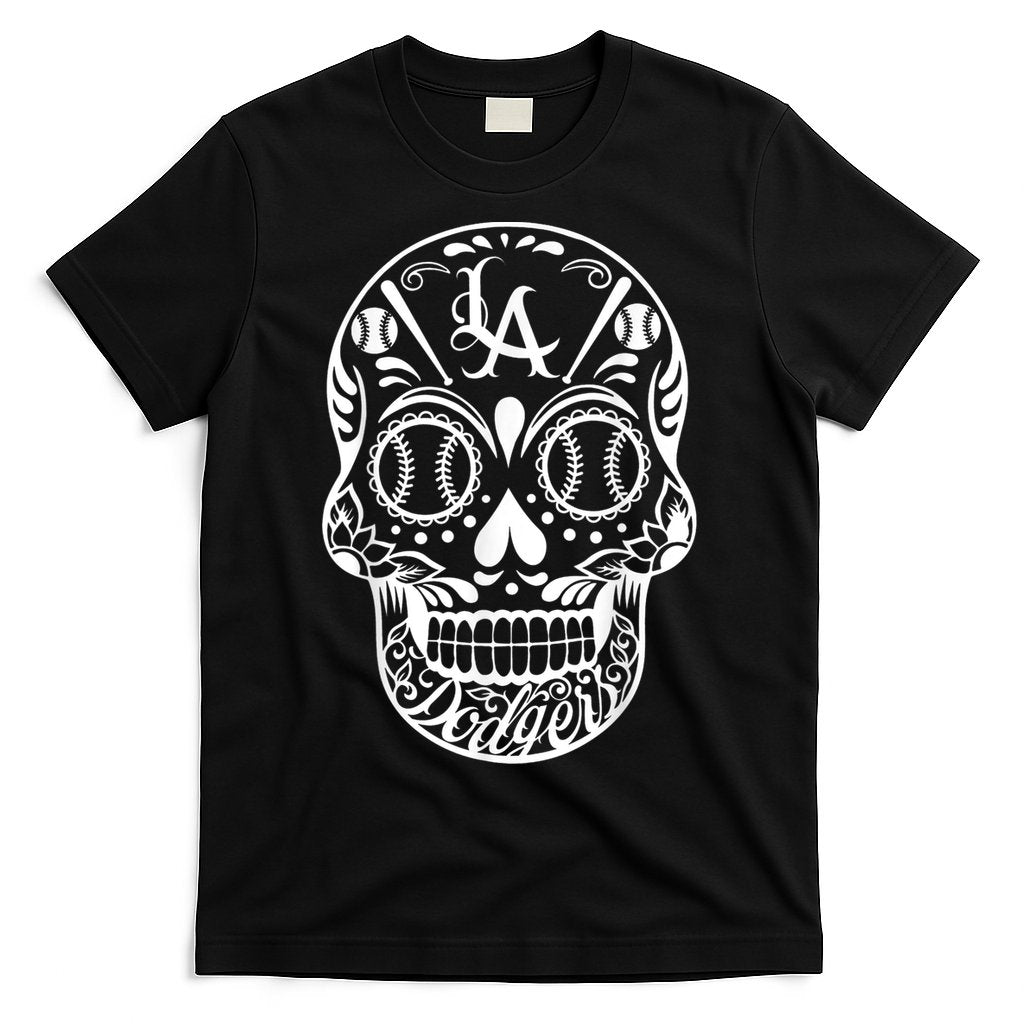 Los Angeles Sugar Skull Day Of The Dead Cinco De Mayo T-Shirt Hoodie, Sweatshirt | CoreVibeTees.com