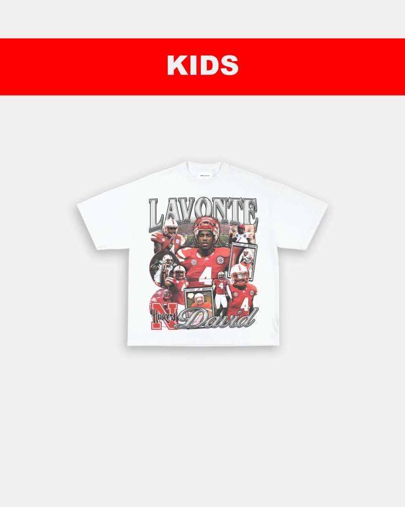 LAVONTE DAVID - NEBRASKA - KIDS TEE Hoodie, Sweatshirt | CoreVibeTees.com (Image 2)